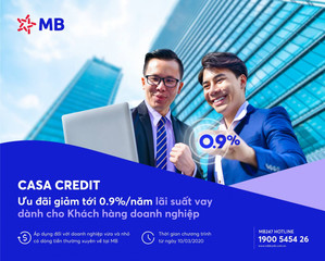 CASA CREDIT- chương trình ưu đãi lãi suất vay cho khách hàng mùa Covid