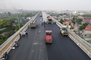 Cầu Thăng Long sẽ chính thức thông xe vào ngày 7/1
