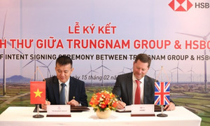 HSBC bắt tay Trung Nam phát triển dự án năng lượng tái tạo tại Việt Nam
