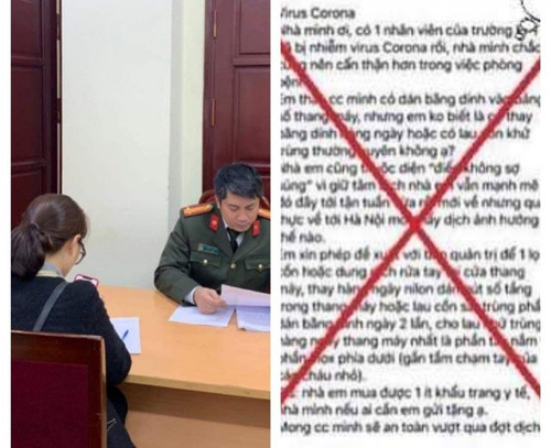 Hà Nội: Tung tin trường học có dịch Covid-19, người phụ nữ bị phạt 10 triệu đồng